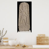 De storm-god Baal met een schroefdop Poster (Keuken)