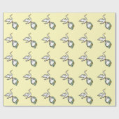 De storm heeft een Baby geel Cadeaupapier (Vlak)