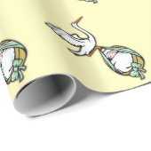 De storm heeft een Baby geel Cadeaupapier (Rol Hoek)