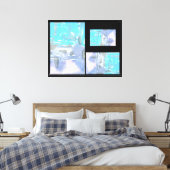 De Storm in Drieën Canvas Afdruk (Insitu (Slaapkamer))