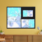 De Storm in Drieën Canvas Afdruk (Insitu (Woonkamer))
