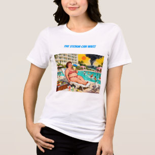 “De storm kan wachten” – Een Self Denial Cartoon Tri-Blend Shirt