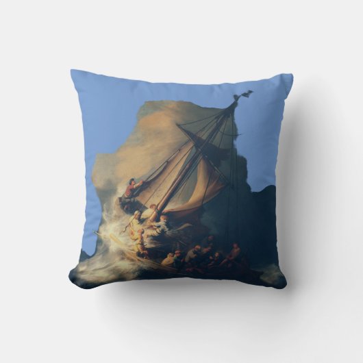 De Storm op het Meer van Galilea Kussen (Voorkant)