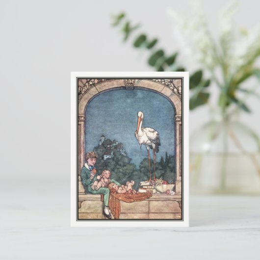 De storm van William Heath Robinson Briefkaart (Staand voorkant)