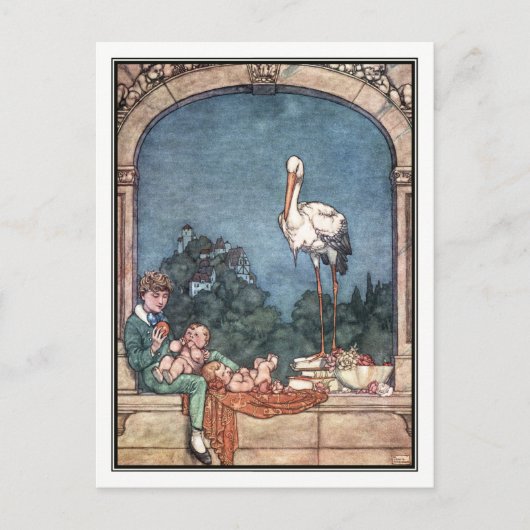 De storm van William Heath Robinson Briefkaart (Voorkant)