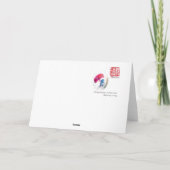 De Stormloop van Kerstmis Feestdagen Kaart (Achterkant)