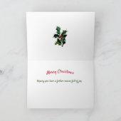 De stoute of brave kerstmannenlijst kaart (Binnen)