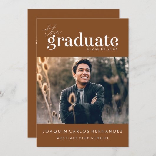 DE STOUTMOEDIGHEID AFSTUDEREN | FOTO AFSTUDEREN UI KAART (Voorkant / Achterkant)