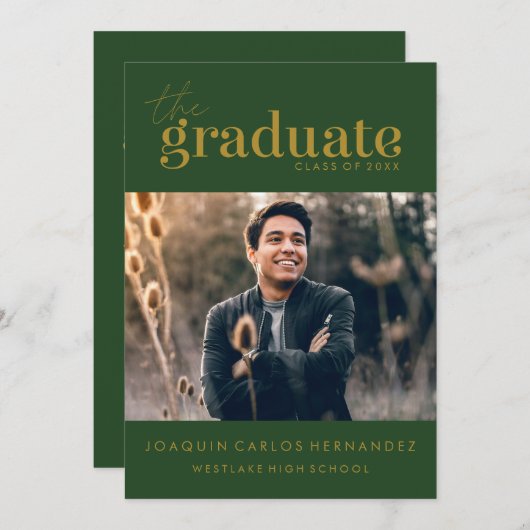 DE STOUTMOEDIGHEID AFSTUDEREN | FOTO AFSTUDEREN UI KAART (Voorkant / Achterkant)