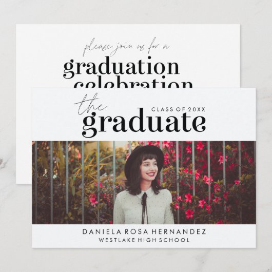 DE STOUTMOEDIGHEID AFSTUDEREN | FOTO AFSTUDEREN UI KAART (Voorkant / Achterkant)