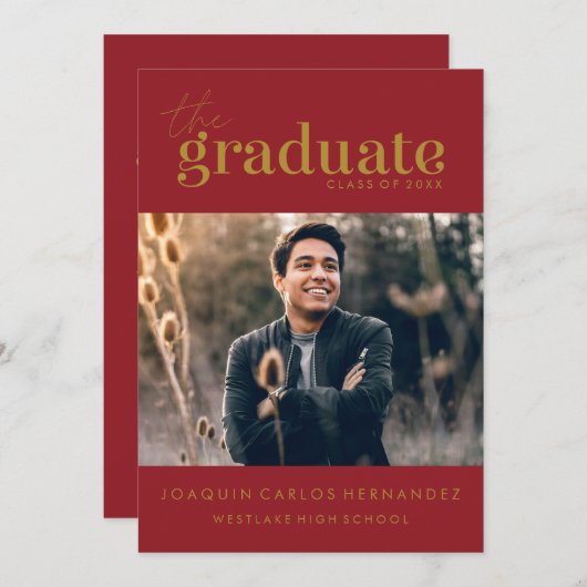 DE STOUTMOEDIGHEID AFSTUDEREN | FOTO AFSTUDEREN UI KAART (Voorkant / Achterkant)