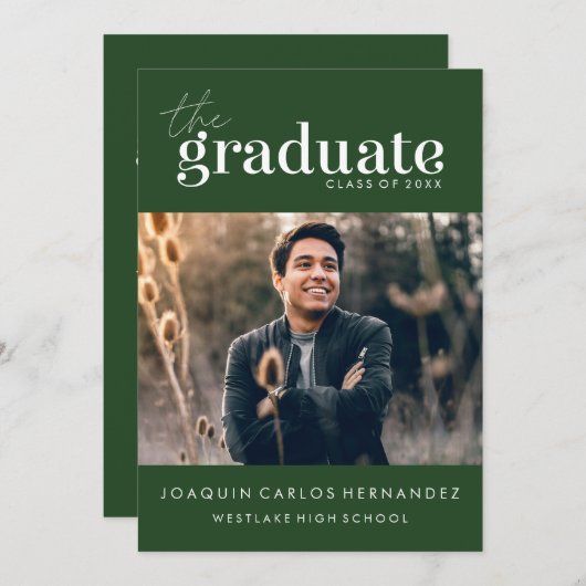 DE STOUTMOEDIGHEID AFSTUDEREN | FOTO AFSTUDEREN UI KAART (Voorkant / Achterkant)