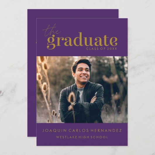 DE STOUTMOEDIGHEID AFSTUDEREN | FOTO AFSTUDEREN UI KAART (Voorkant / Achterkant)