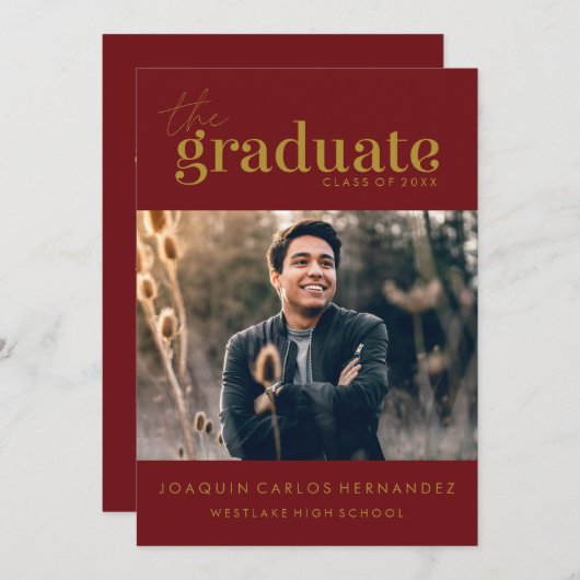 DE STOUTMOEDIGHEID AFSTUDEREN | FOTO AFSTUDEREN UI KAART (Voorkant / Achterkant)