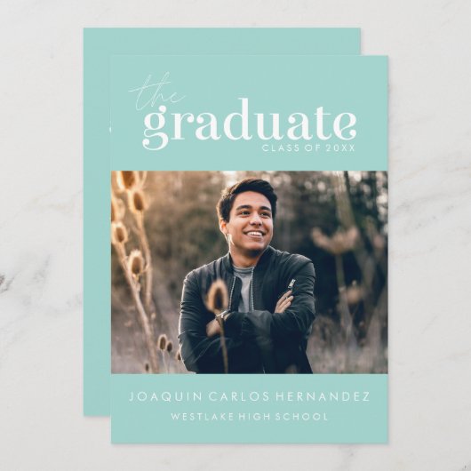 DE STOUTMOEDIGHEID AFSTUDEREN | FOTO AFSTUDEREN UI KAART (Voorkant / Achterkant)