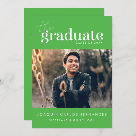 DE STOUTMOEDIGHEID AFSTUDEREN | FOTO AFSTUDEREN UI KAART (Voorkant / Achterkant)