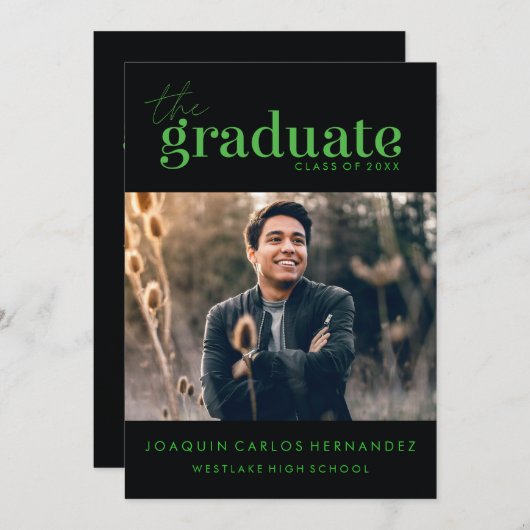 DE STOUTMOEDIGHEID AFSTUDEREN | FOTO AFSTUDEREN UI KAART (Voorkant / Achterkant)