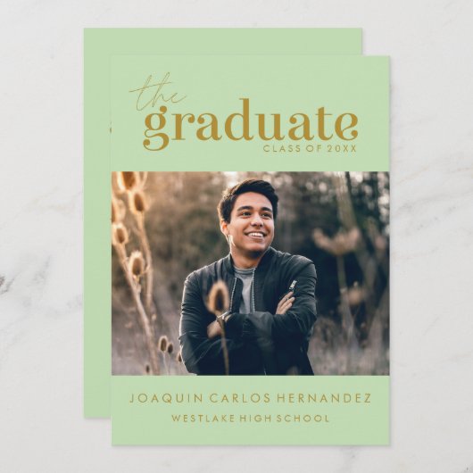 DE STOUTMOEDIGHEID AFSTUDEREN | FOTO AFSTUDEREN UI KAART (Voorkant / Achterkant)