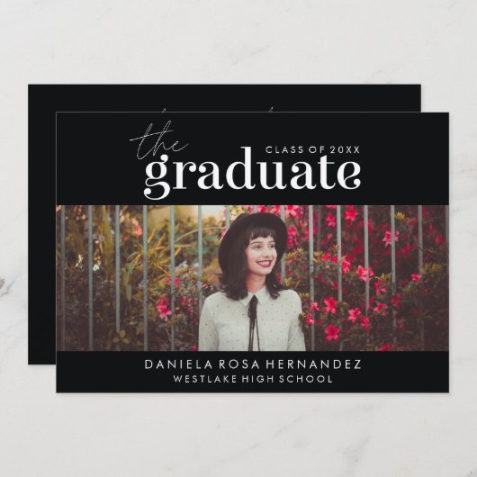 DE STOUTMOEDIGHEID AFSTUDEREN | FOTO AFSTUDEREN UI KAART (Voorkant / Achterkant)