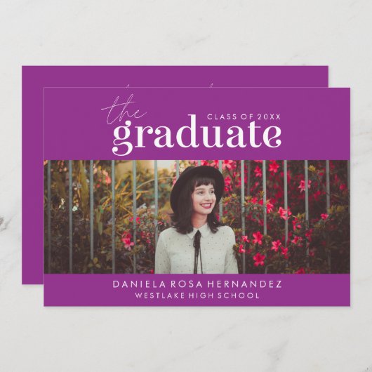 DE STOUTMOEDIGHEID AFSTUDEREN | FOTO AFSTUDEREN UI KAART (Voorkant / Achterkant)