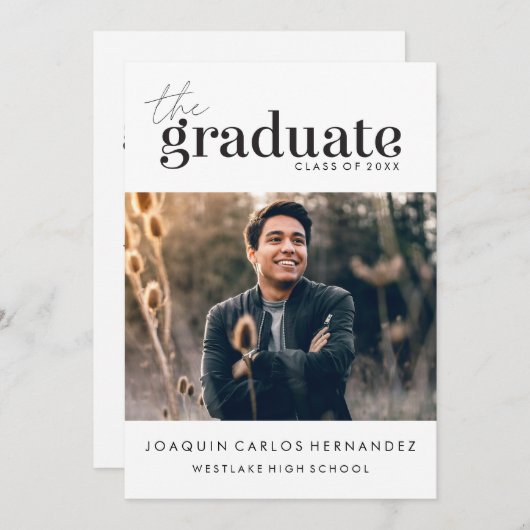 DE STOUTMOEDIGHEID AFSTUDEREN | FOTO AFSTUDEREN UI KAART (Voorkant / Achterkant)