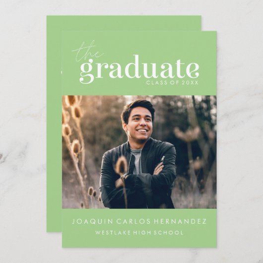 DE STOUTMOEDIGHEID AFSTUDEREN | FOTO AFSTUDEREN UI KAART (Voorkant / Achterkant)