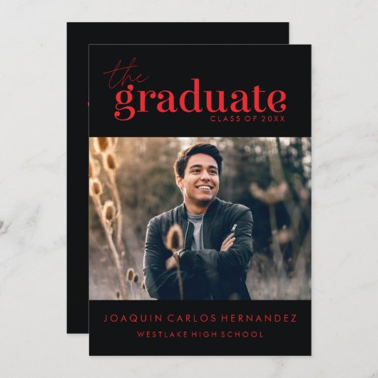 DE STOUTMOEDIGHEID AFSTUDEREN | FOTO AFSTUDEREN UI KAART (Voorkant / Achterkant)