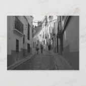 De straat. briefkaart (Voorkant)