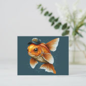De straat Goldfish in Pet Nowruz Mobarak Briefkaart (Staand voorkant)