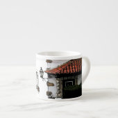 De straat in Obidos, Portugal Espresso Kop (Voorkant rechts)