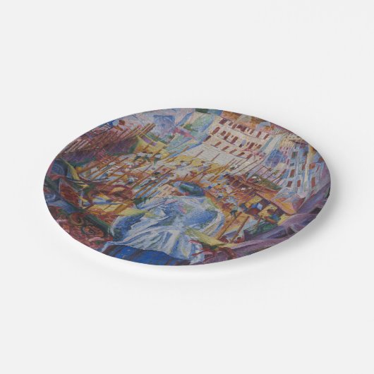 De straat komt in het Parlement terecht - Umberto  Papieren Bordje (Gekanteld)