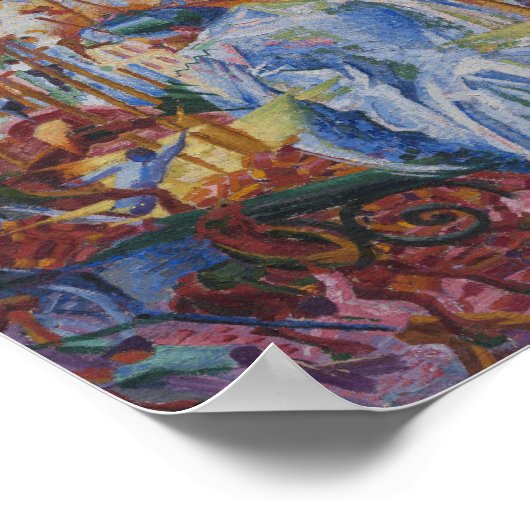 De straat komt in het Parlement terecht - Umberto  Poster (Hoek)