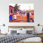 DE STRAAT VAN AFRIKA DOOR MOJISOLA A GBADAMOSI OKU CANVAS AFDRUK (Insitu (Slaapkamer))