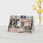 De Straat van de afdeling, het Wenskaart van het Kaart (Gele Bloem)