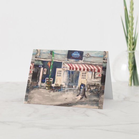 De Straat van de afdeling, het Wenskaart van het Kaart (Voorkant)