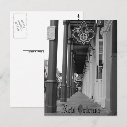 De Straat van de bourbon Briefkaart (Voorkant / Achterkant)