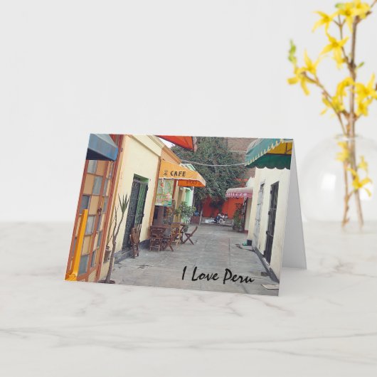 De Straat van de koffie Kaart (Gele Bloem)