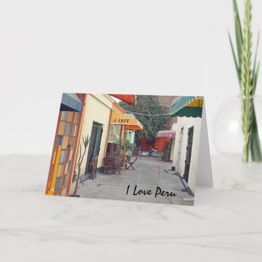 De Straat van de koffie Kaart (Voorkant)