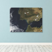 De Straat van Gibraltar Canvas Afdruk (Insitu (Houten vloer))