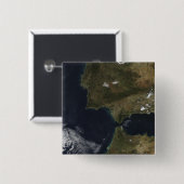 De Straat van Gibraltar Vierkante Button 5,1 Cm (Voorkant /achterkant)