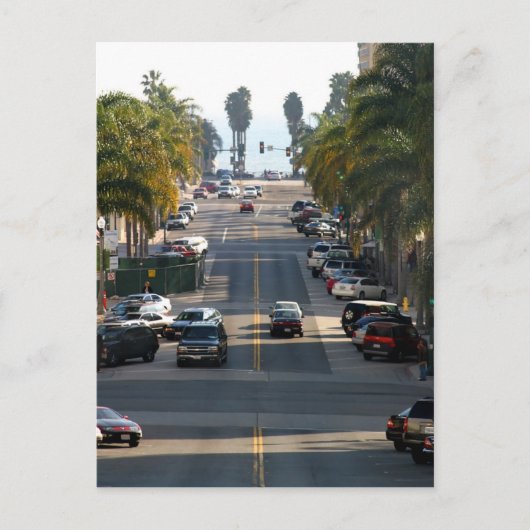 De Straat Ventura van Californië Briefkaart (Voorkant)