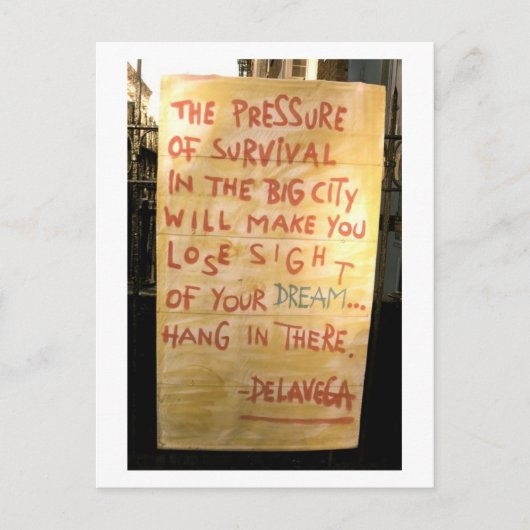 de straatkunst van La Vega Briefkaart (Voorkant)