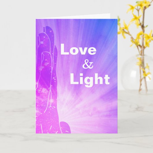 *~* de Stralen die van de genezer de Liefde Kaart (Gele Bloem)