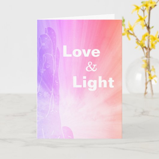 *~* de Stralen die van de Genezer van de liefde Kaart (Gele Bloem)