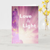 *~* de Stralen die van de Genezer van de liefde Kaart (Gele Bloem)