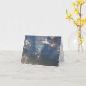 De Stralen van de zon door het Wenskaart van de Kaart (Gele Bloem)