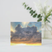 De Stralen van de zonsondergang van Licht door Briefkaart (Staand voorkant)