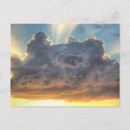 De Stralen van de zonsondergang van Licht door Briefkaart