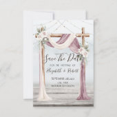 De stralen van het havenkoord sparen de Datum Save The Date (Voorkant)