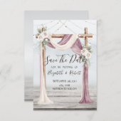 De stralen van het havenkoord sparen de Datum Save The Date (Voorkant / Achterkant)